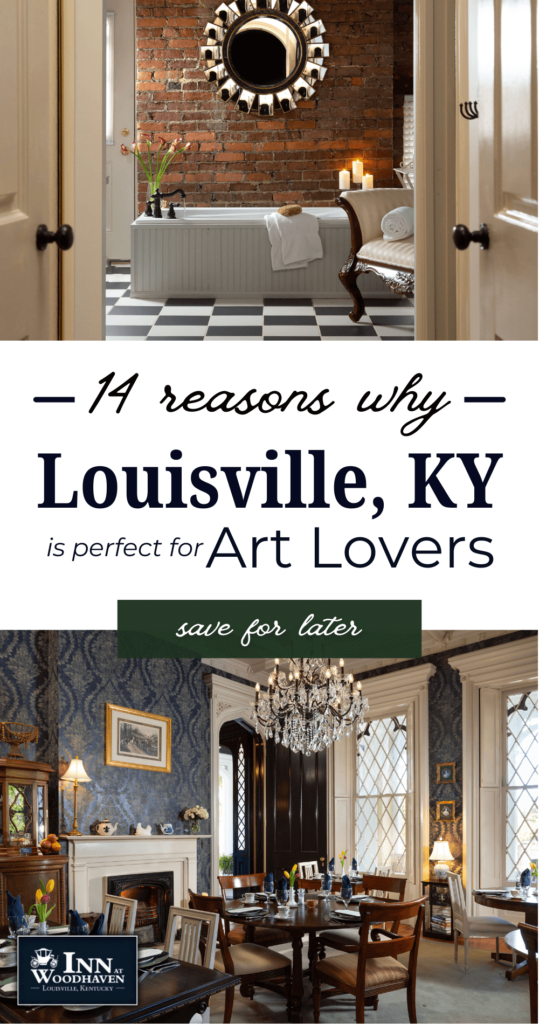 Pinterest thumbnail will pictures of Louisville art on it 