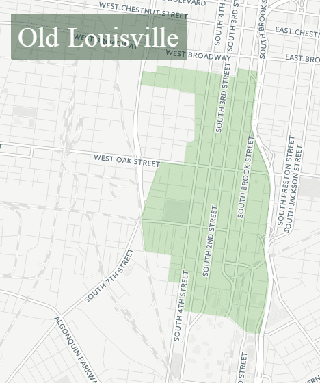 Map of Old Louisville 