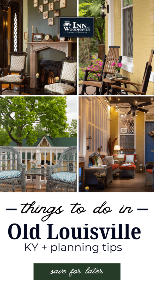 Pinterest thumbnail with text that reads "things to do in Old Louisville"